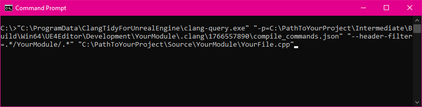 Launching clang-query from the command line