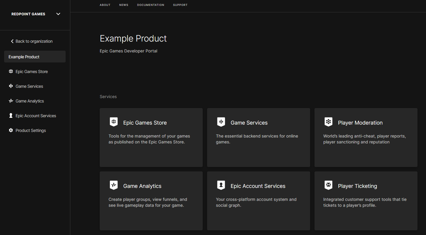 A screenshot of the product page